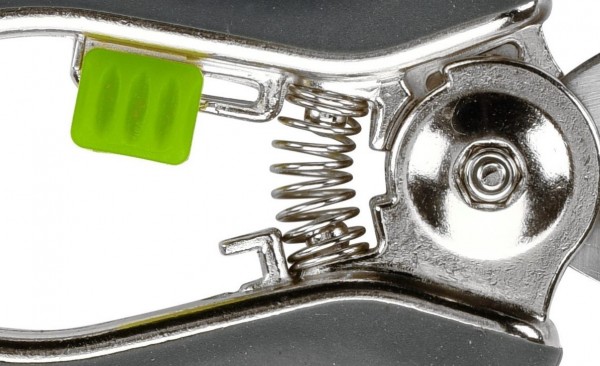 Feder und Einhandverschluss der Indoor Blumenschere von Burgon & Ball