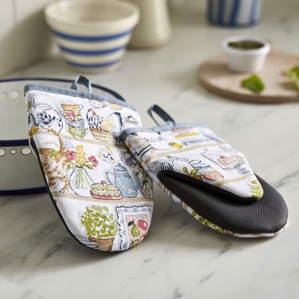 Topfhandschuhe | Design Pantry Cats | Microwave Mitts | von Ulster Weavers