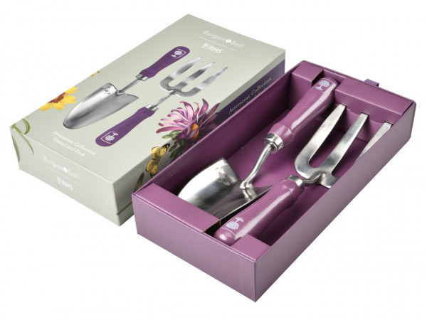 Sommeraster Präsentbox | Gartenschaufel & -gabel | geöffnet