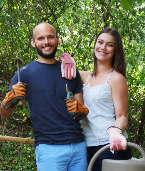 Leder-Gartenhandschuhe Mister und Miss