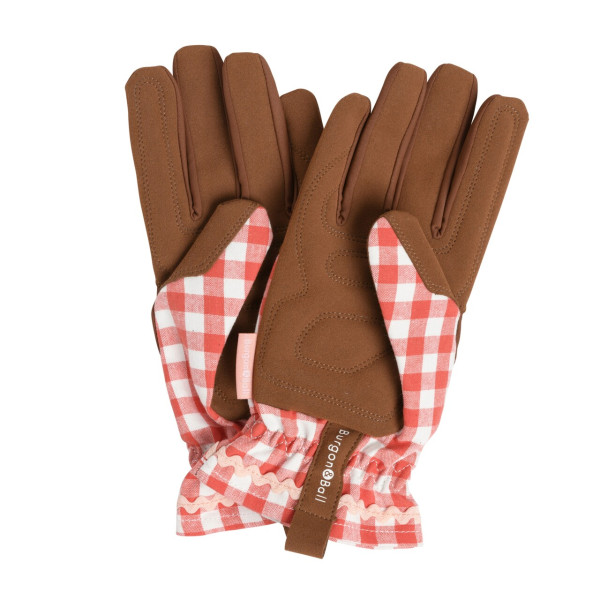 rot karierte Gartenhandschuhe | Handflächen | aus England