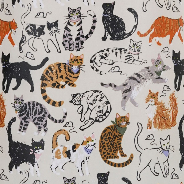 Das Design der Wachstuchschürze | Katzenfreunde