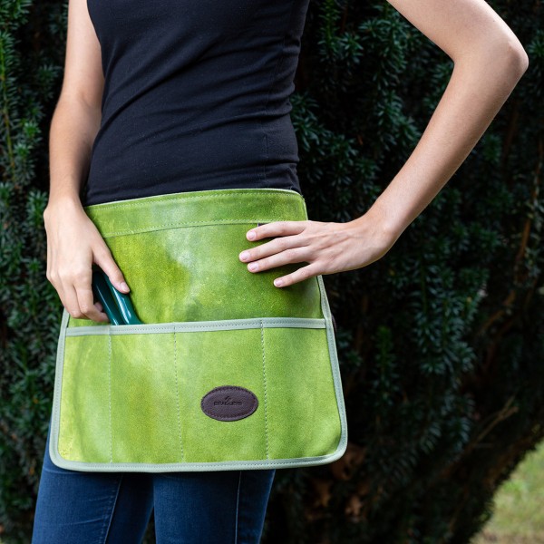 Bradley's Leder-Werkzeugschürze, grün