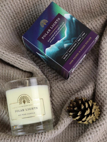 Duftkerze Polarlichter | Zitrone Mandarine & Ananas