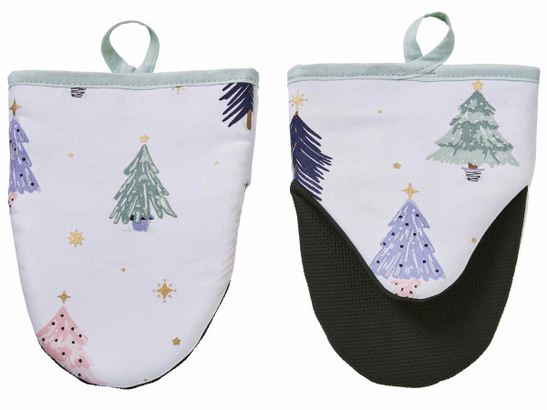 Frosty Trees | Topfhandschuhe | Micro Mitts - von Ulster Weavers