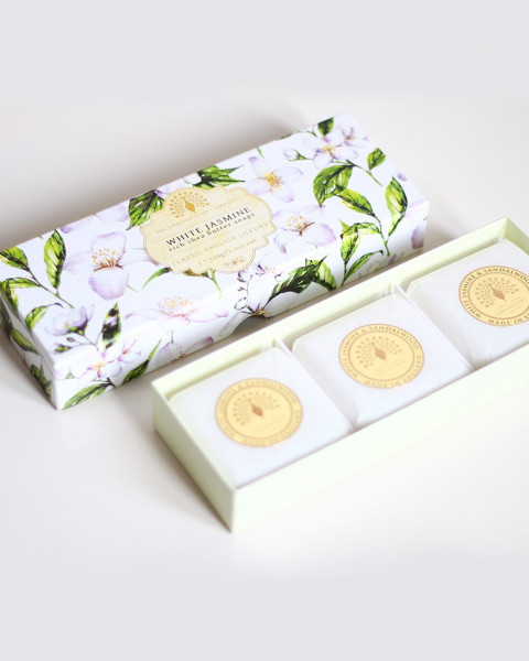 3 x 100 g Duftseife Weißer Jasmin | The English Soap Company