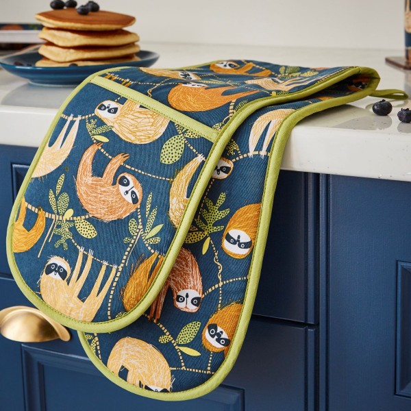 doppelter Ofenhandschuh von Ulster Weavers, Design 'Hanging Around'