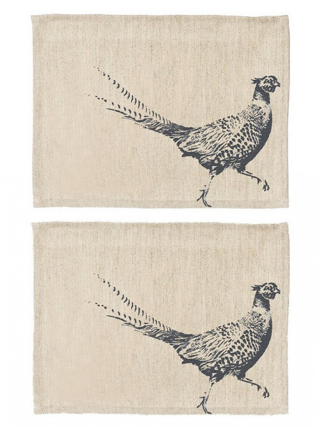 Fasan | Tischsets Leinen 50/50