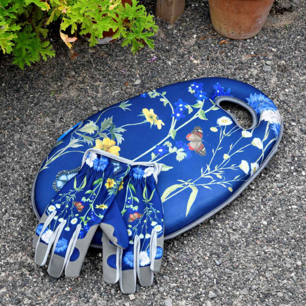 British Meadow Kniekissen mit Handschuhen