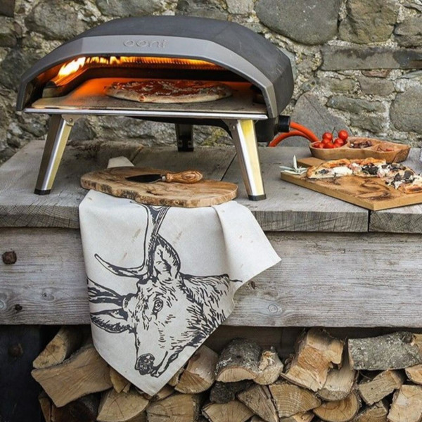 Leinen-Geschirrtuch | Motiv Hirsch | von Selbrae House, Schottland