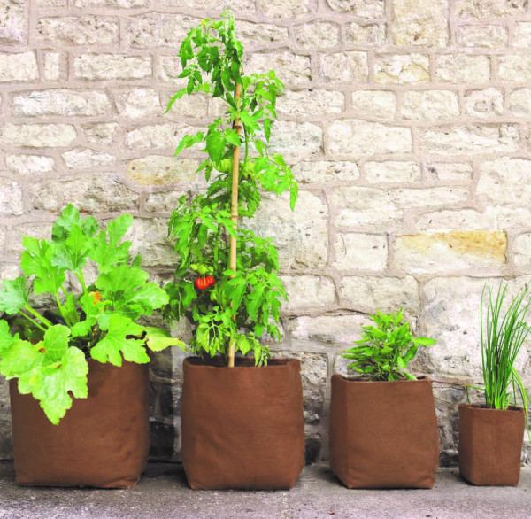 Hanf-Pflanztaschen von Haxnicks in 4 Größen - 5, 20, 30 und 40 Liter