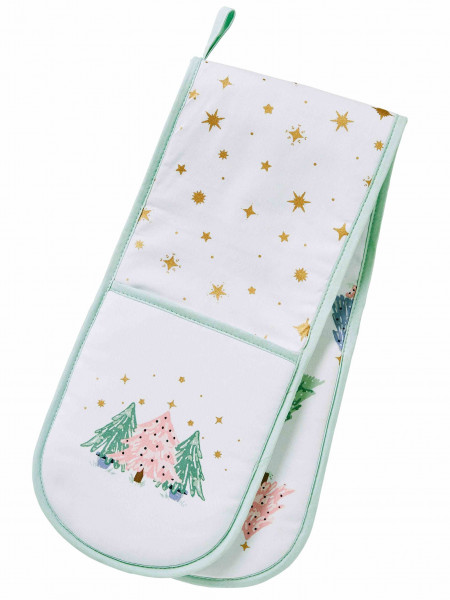 Weihnachts-Backofenhandschuh | Frosty Trees