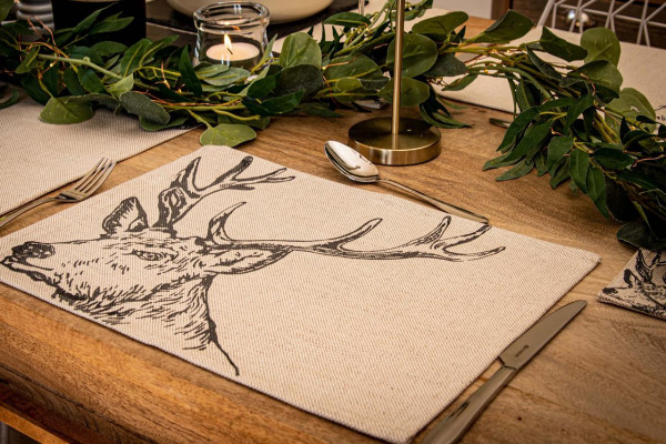 Platzset | Motiv Hirsch | The Linen Table