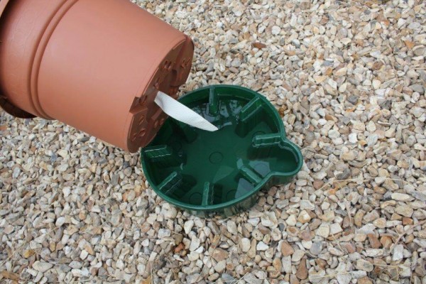 Auf den Wasserspeicher stellen