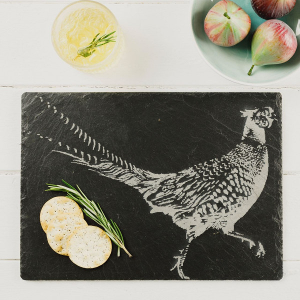 Fasan | Käseplatte aus Schiefer