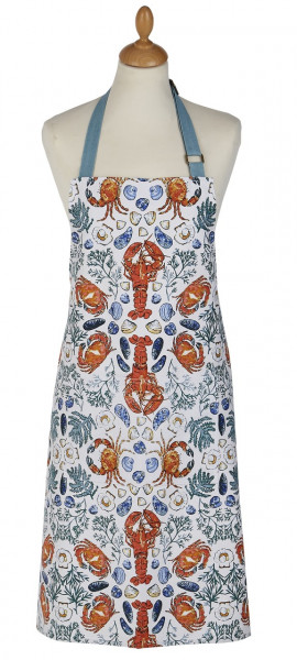 Ulster Weavers Baumwollschürze | Design Meeresfrüchte
