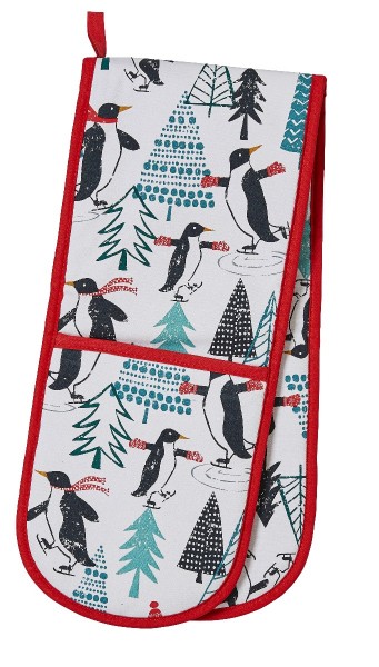 Backofenhandschuh 'Pinguine auf dem Eis'