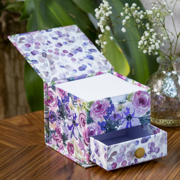 Memo-Würfel | Sinfonie in Flieder | Papiergeschenke aus England