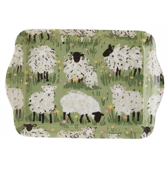 Kleines Serviertablett | Design Flauschige Schafe | Ulster Weavers