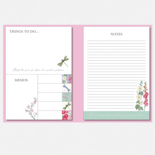 Papiergeschenke aus England | Sticky Notes Folder - Wild Harmony