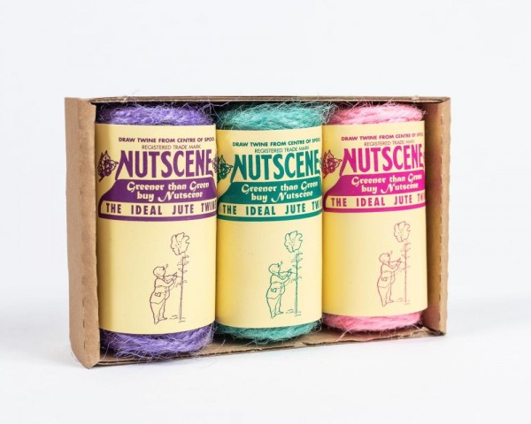 Nutscene Heritage Jute-Minispulen 3er-Set | Hell