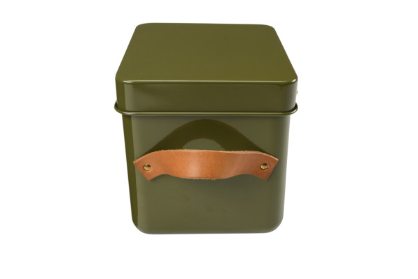 Kleine Samentüten-Box | Olive | von Burgon & Ball | mit Ledergriffen