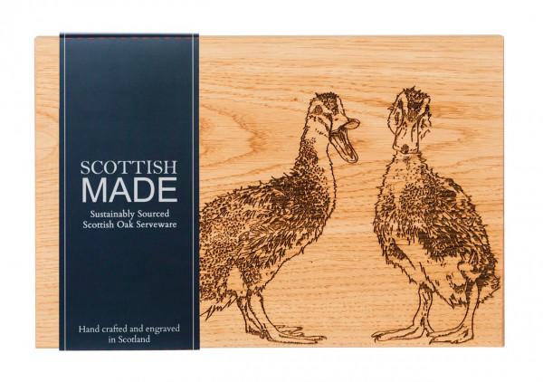 Servier- und Schneidebrett Enten, von Scottish Made