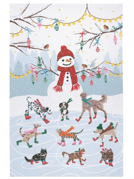 Ulster Weavers Baumwoll-Geschirrtuch 'Ice Skating'