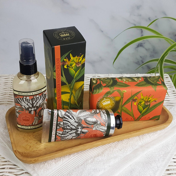 Handdesinfektion, Handcreme und Duftseife | Bergamotte & Ingwer