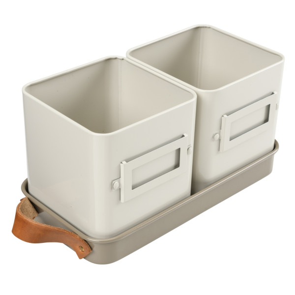 2 Kräutertöpfe auf einem Untersetzer | aus England