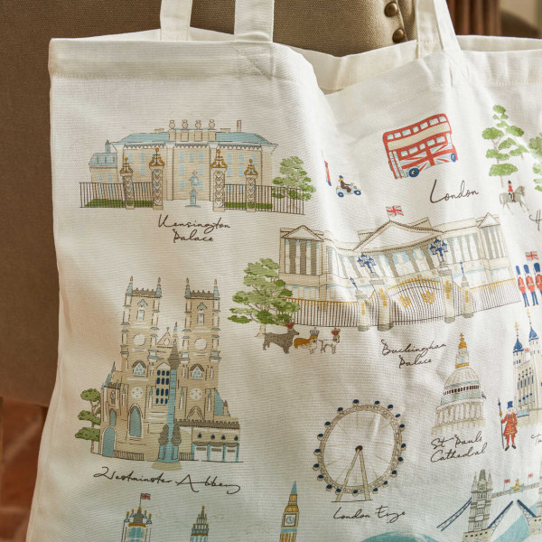 London | Tote Bag | Riesenrad, Kensington Palace, Buckingham Palace