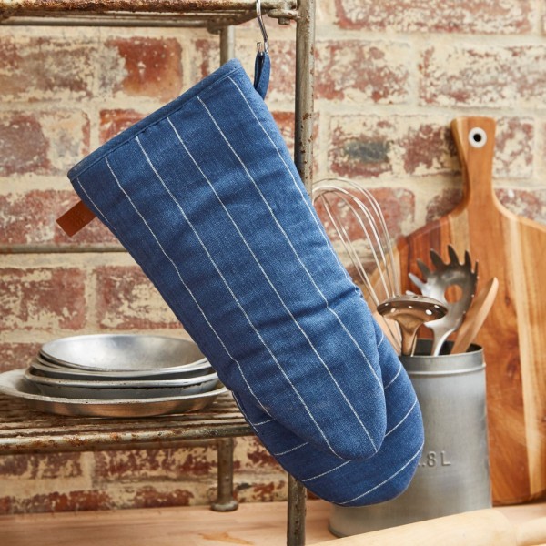 Indigo Ofenhandschuh, Ulster Weavers 1880 Linen Range