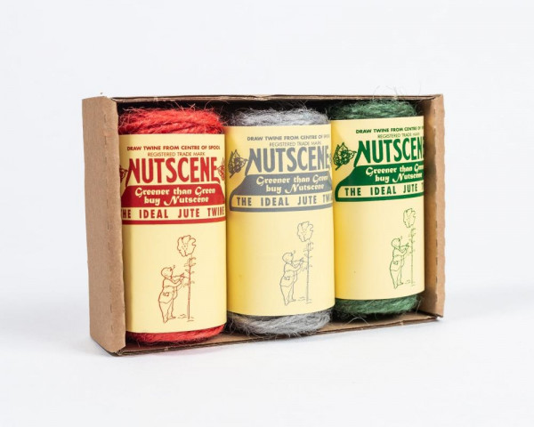Nutscene Heritage Jute-Minispulen 3er-Set | Traditionell