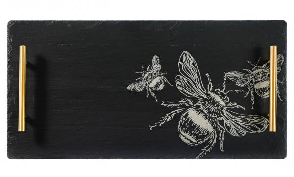 Großes Serviertablett, Motiv Biene