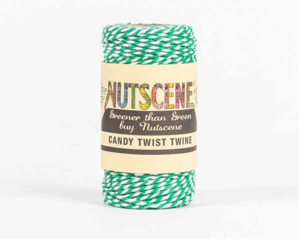 CandyTwist® Twine 50m | Grün-Weiß