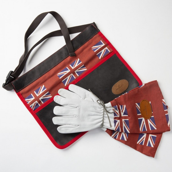 Bradleys Gartenset British Flag | Gartenschürze und Rosenhandschuhe | Small
