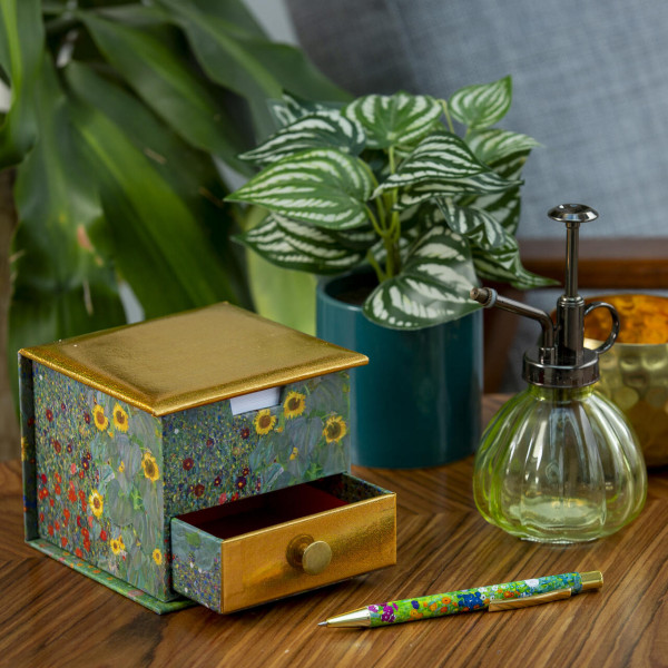 Gustav Klimt - Bauerngarten | Memo-Cube | Papeterie von The Gifted Stationery Company