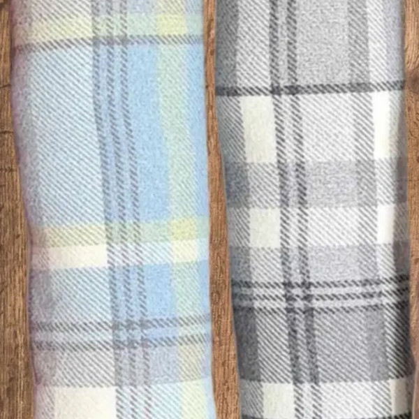 Tote Bag | Balmoral-Karos | in zwei Farben - Grau und Blau | von Moose & Co. | Wales