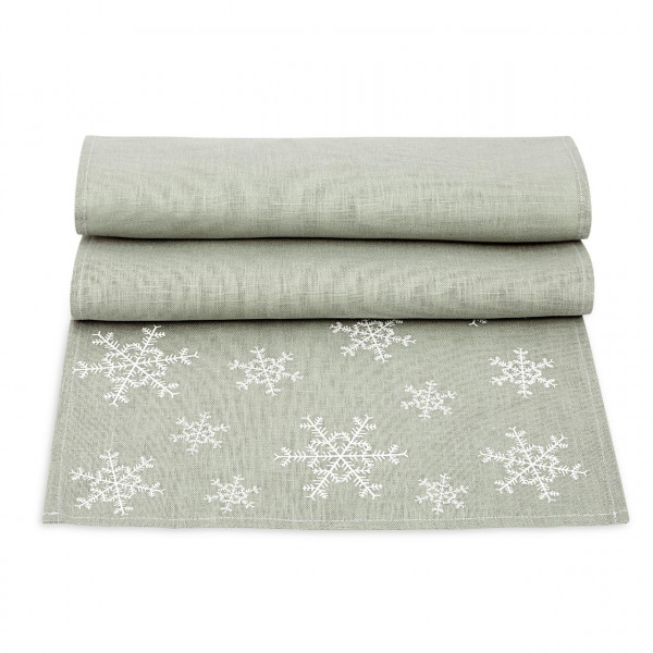 Tischläufer Schneeflocke 35 x 180 cm