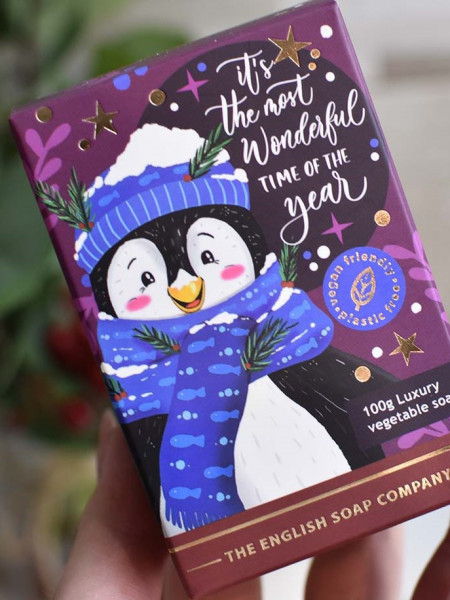 Festliche Seife Pinguin | "Es ist die schönste Zeit des Jahres!"