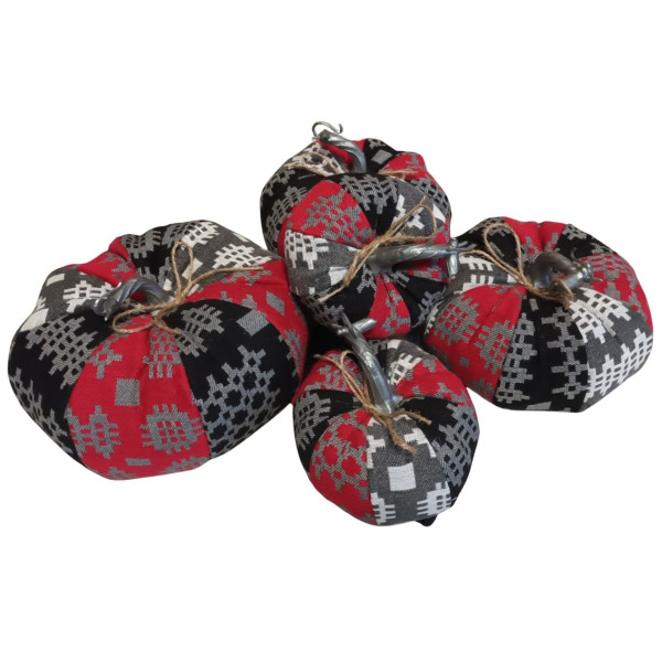 Stoffkürbis | Design Walisisch-Harlekin | in 4 Größen | handmade | aus Wales