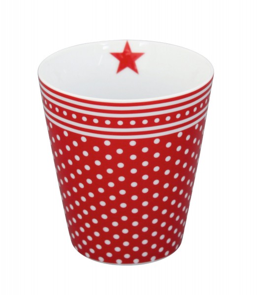 Happy Becher Mikro-Punkte, rot