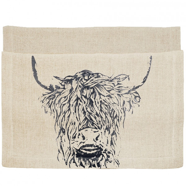 Tischläufer Highland Cow | Linen 50/50