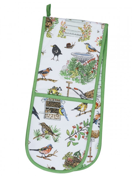 Vögel im Garten | Backofenhandschuh von Ulster Weavers