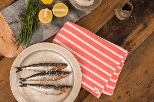 Geschirrtuch bretonisch-rot, von Ulster Weavers